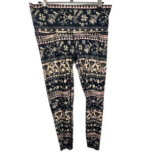 Teeki Boho/Floral/Antler Patterned Athletic Lightweight Leggings